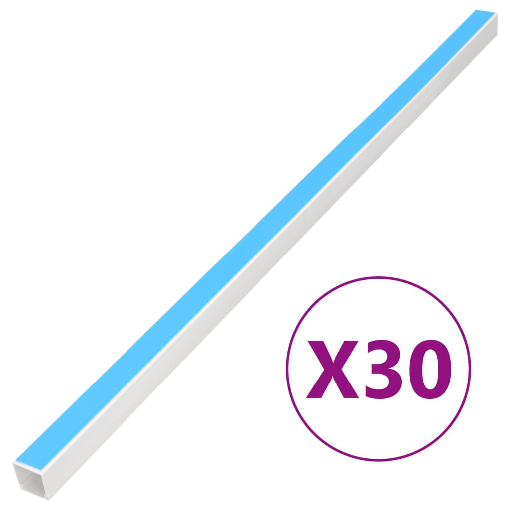 vidaXL Cable Trunking Self-Adhesive 25x16 mm 30 m PVC 1