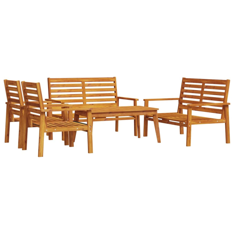 5 Piece Garden Lounge Set Solid Wood Acacia