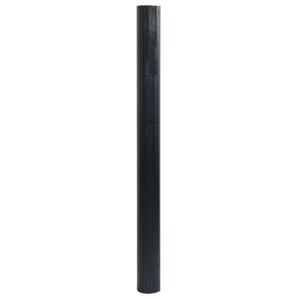 vidaXL Rug Rectangular Black 60x400 cm Bamboo 3