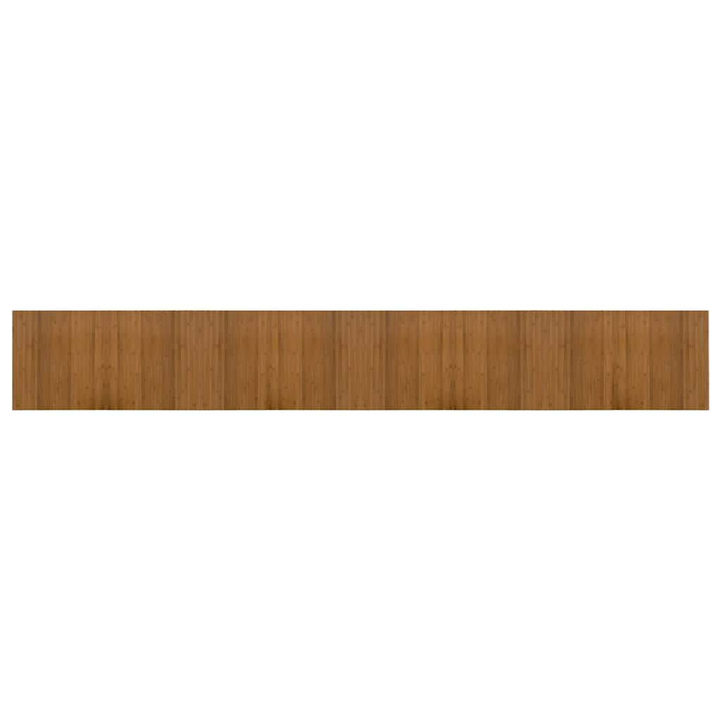 vidaXL Rug Rectangular Brown 60x400 cm Bamboo 2