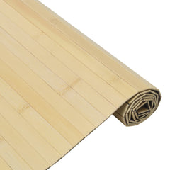vidaXL Rug Rectangular Light Nature 60x500 cm Bamboo 4
