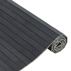 vidaXL Rug Rectangular Grey 60x500 cm Bamboo 4