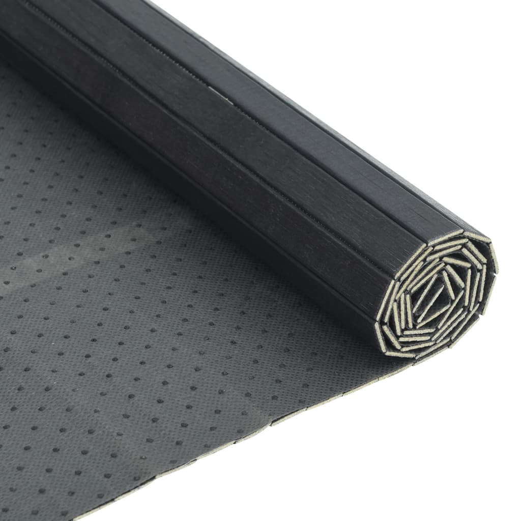 vidaXL Rug Rectangular Grey 60x500 cm Bamboo 5