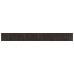 vidaXL Rug Rectangular Dark Brown 60x500 cm Bamboo 2