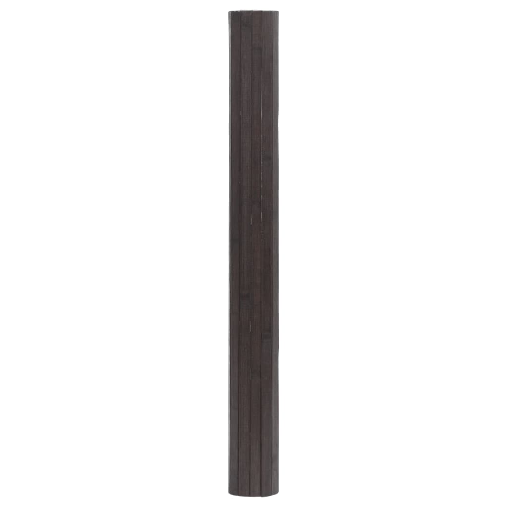 vidaXL Rug Rectangular Dark Brown 60x500 cm Bamboo 3