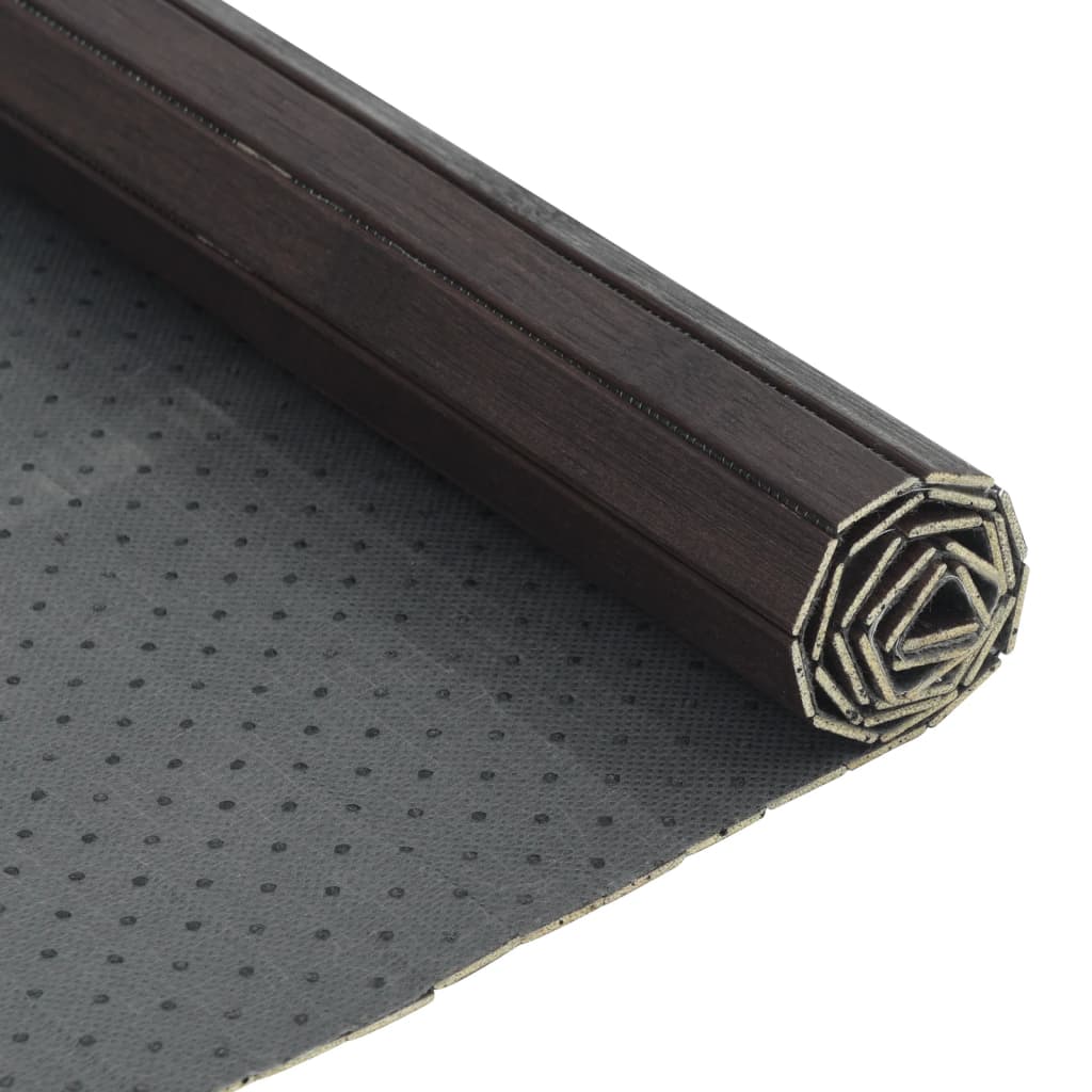 vidaXL Rug Rectangular Dark Brown 60x500 cm Bamboo 5