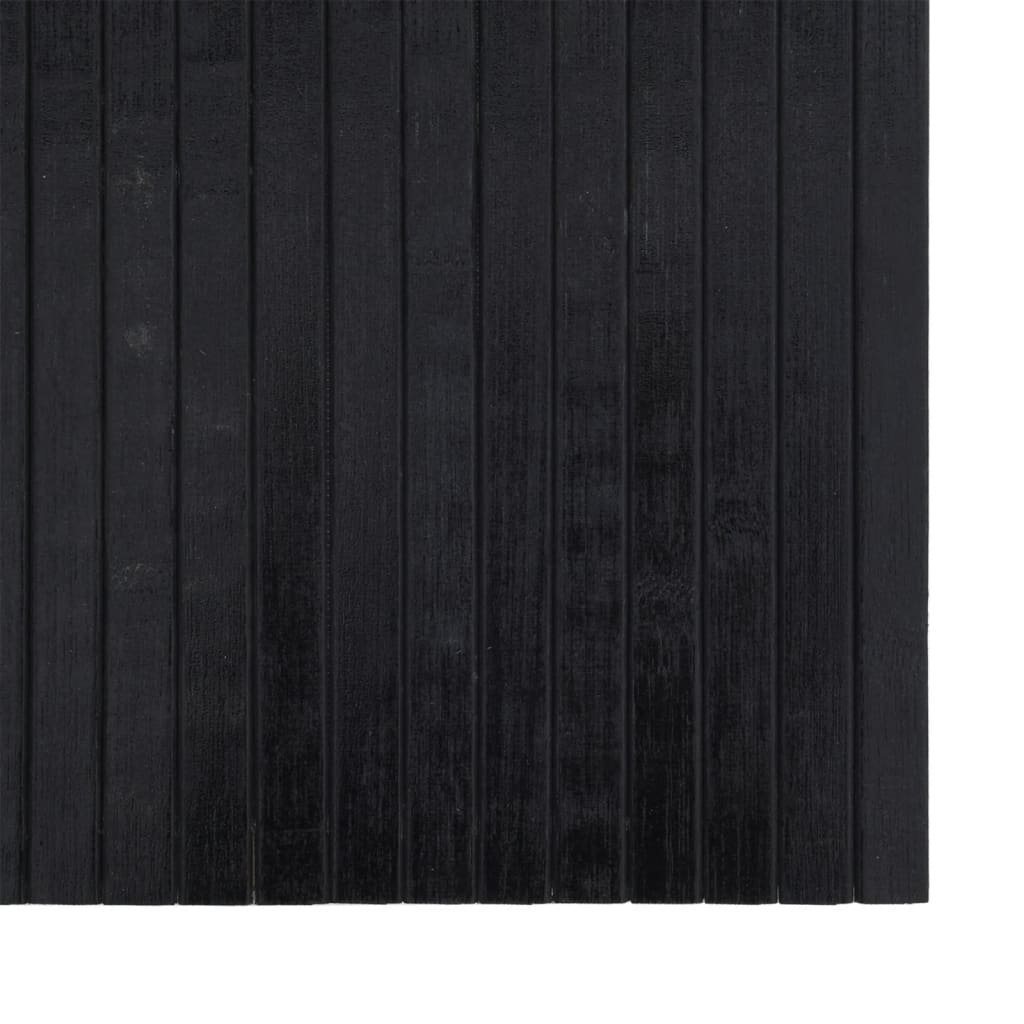 vidaXL Rug Rectangular Black 70x300 cm Bamboo 6