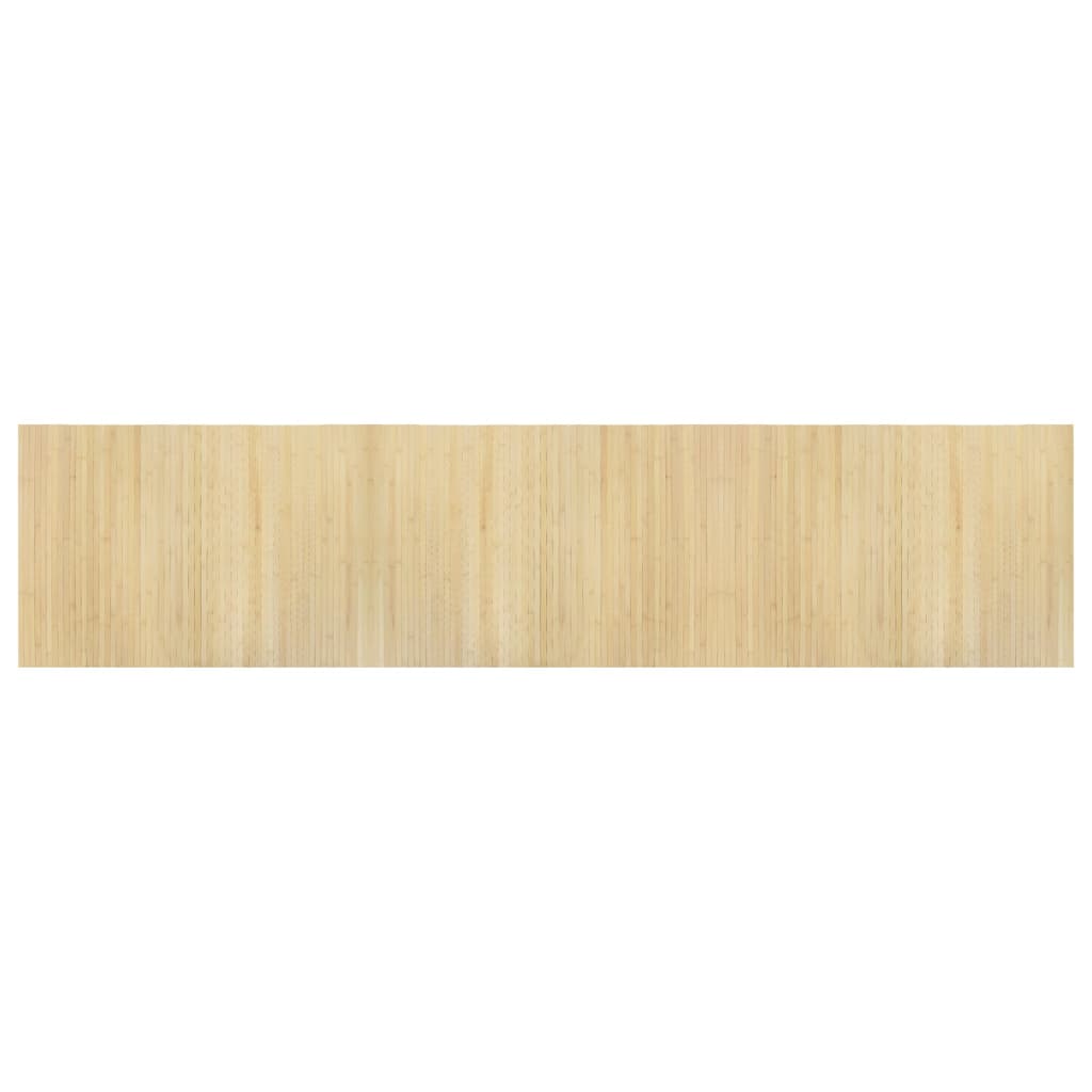 vidaXL Rug Rectangular Light Nature 70x300 cm Bamboo 2