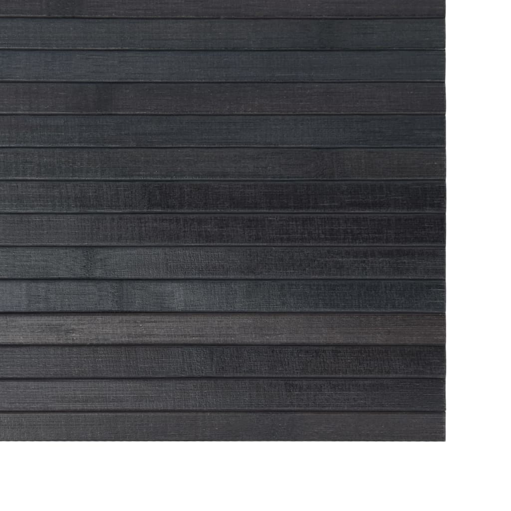 vidaXL Rug Rectangular Grey 70x300 cm Bamboo 6