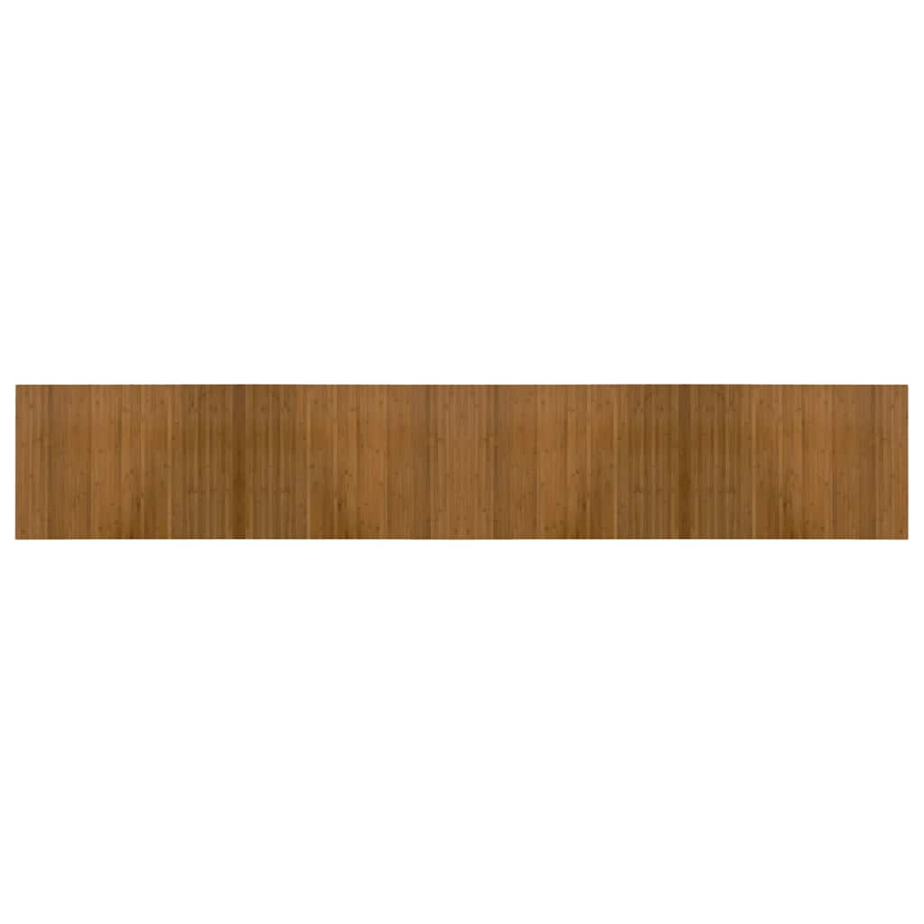 vidaXL Rug Rectangular Brown 70x400 cm Bamboo 2