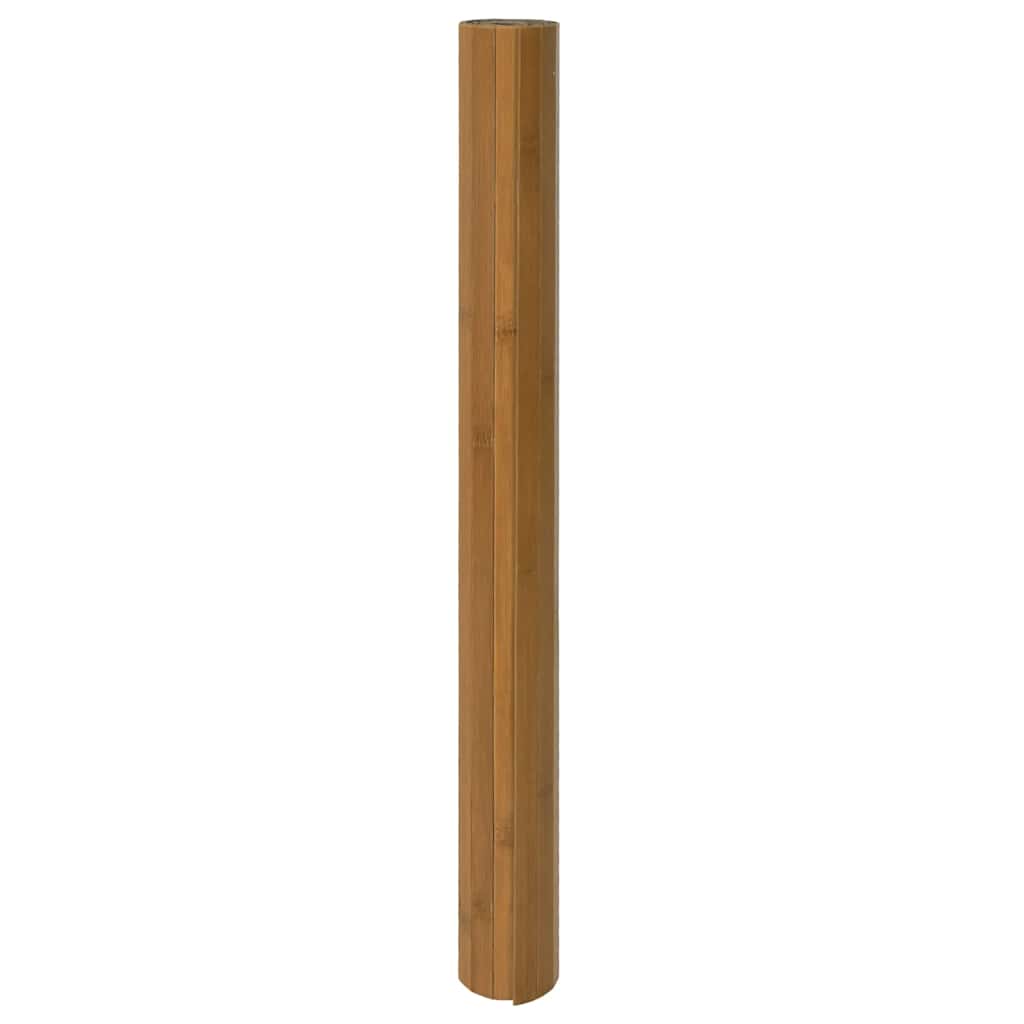 vidaXL Rug Rectangular Brown 70x400 cm Bamboo 3