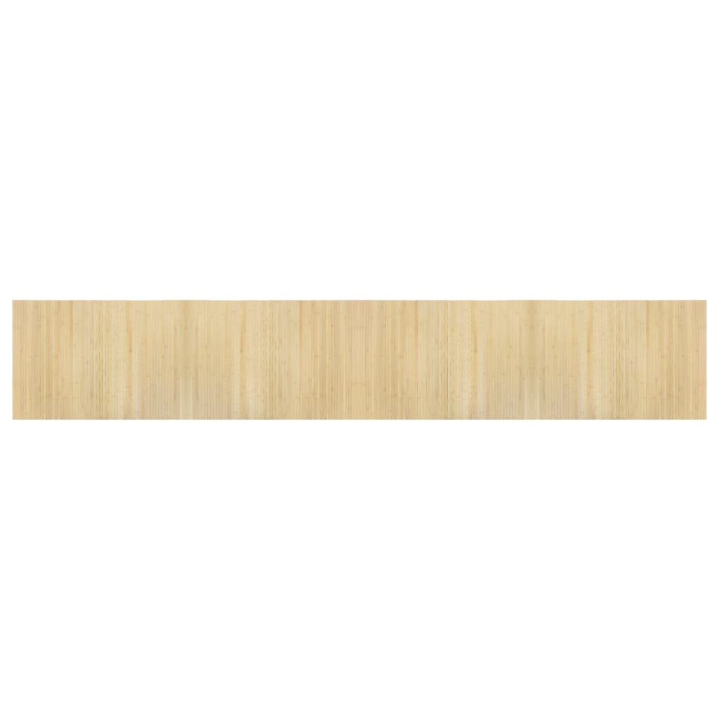 vidaXL Rug Rectangular Light Nature 70x400 cm Bamboo 2