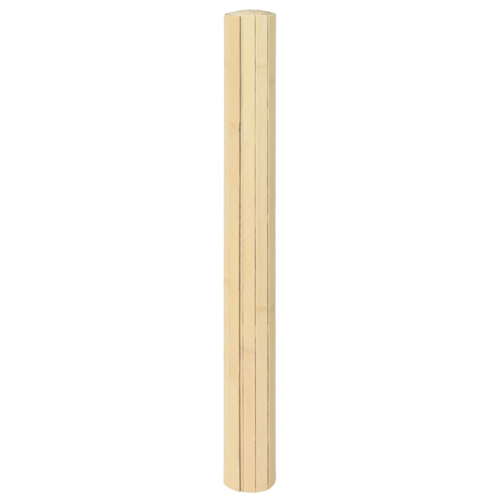vidaXL Rug Rectangular Light Nature 70x400 cm Bamboo 3