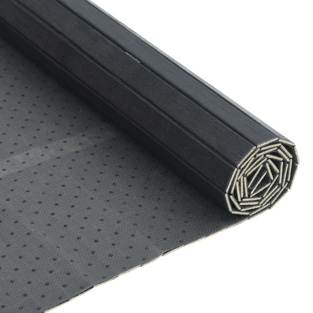 vidaXL Rug Rectangular Grey 70x400 cm Bamboo 5