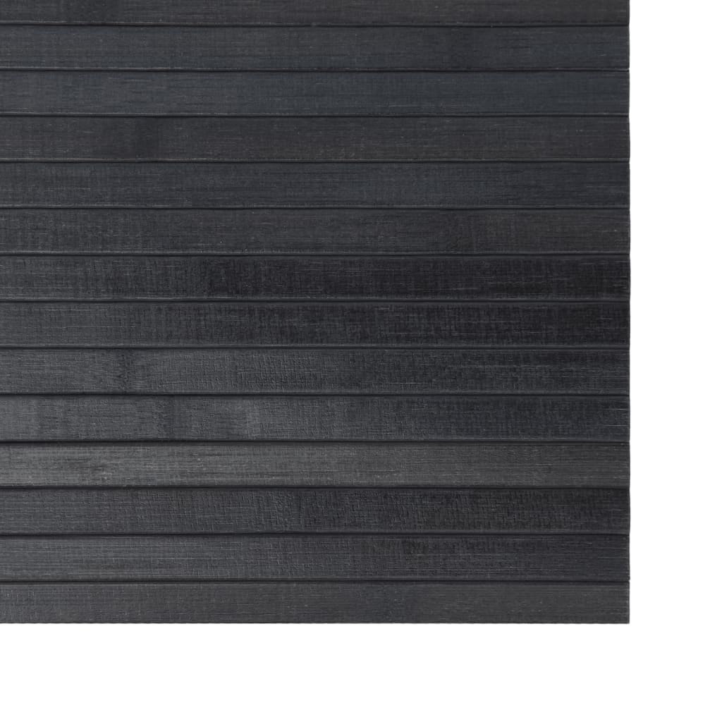 vidaXL Rug Rectangular Grey 70x400 cm Bamboo 6