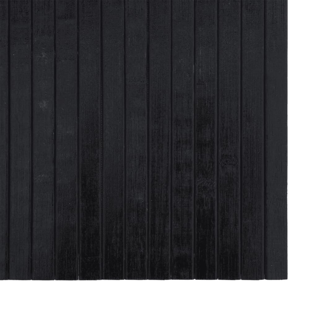 vidaXL Rug Rectangular Black 70x500 cm Bamboo 6