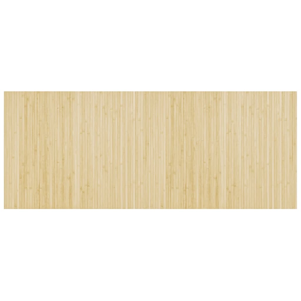 vidaXL Rug Rectangular Light Nature 80x200 cm Bamboo 2