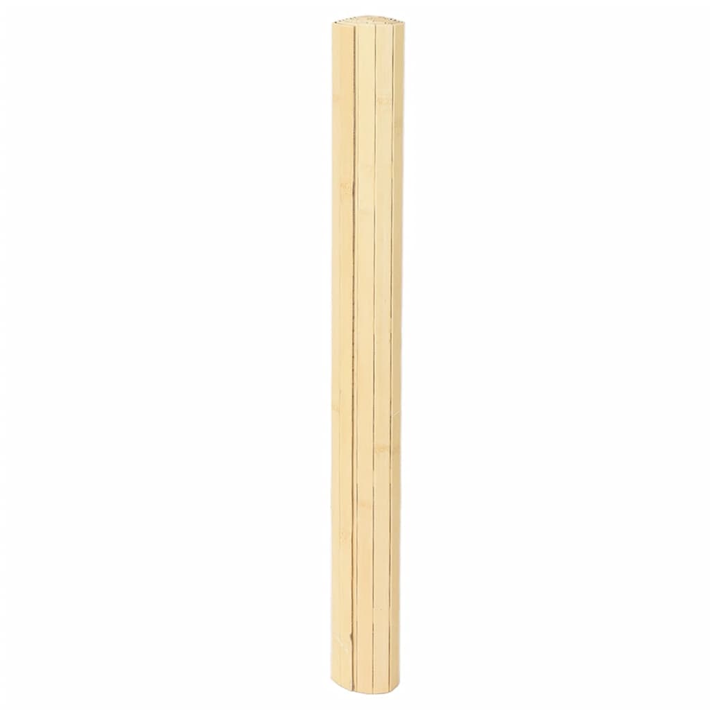 vidaXL Rug Rectangular Light Nature 80x200 cm Bamboo 3