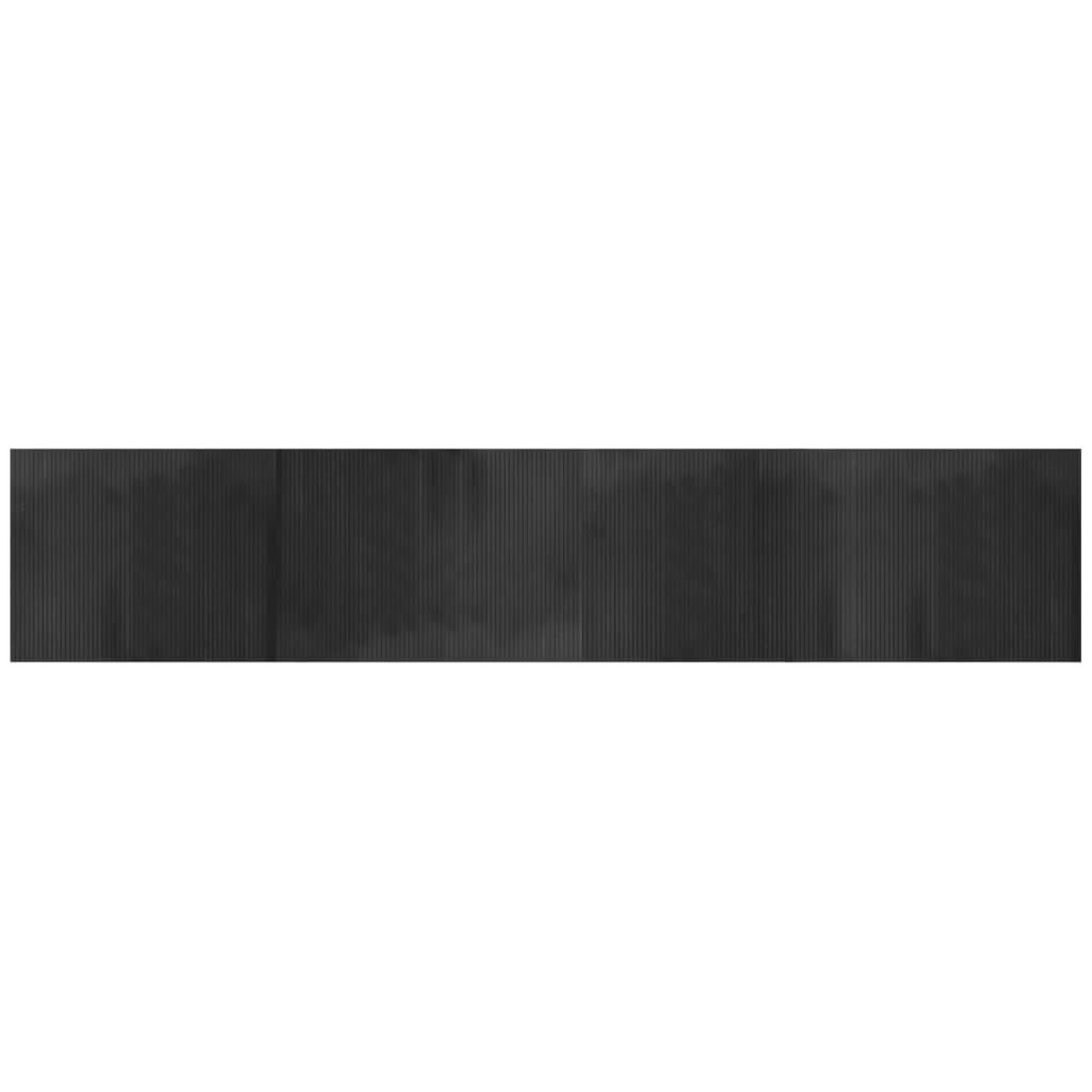 vidaXL Rug Rectangular Grey 80x400 cm Bamboo 2