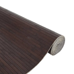 vidaXL Rug Rectangular Dark Brown 80x400 cm Bamboo 4