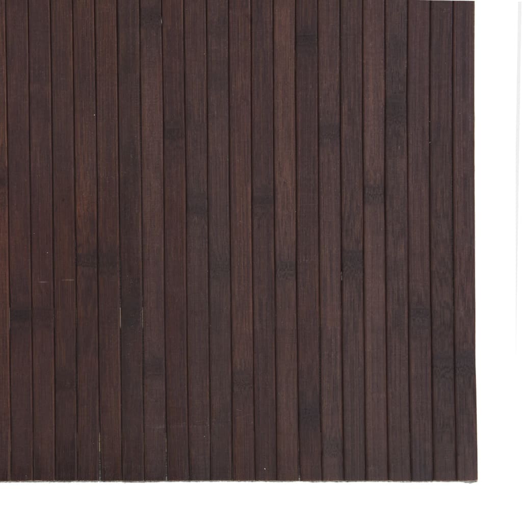 vidaXL Rug Rectangular Dark Brown 80x400 cm Bamboo 6