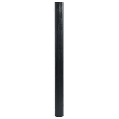 vidaXL Rug Rectangular Black 100x200 cm Bamboo 3