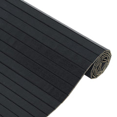 vidaXL Rug Rectangular Black 100x200 cm Bamboo 4
