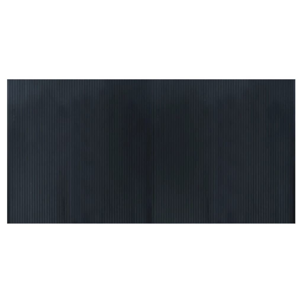 vidaXL Rug Rectangular Grey 100x200 cm Bamboo 2