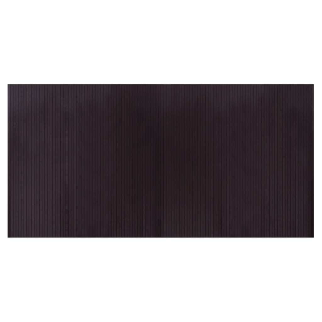 vidaXL Rug Rectangular Dark Brown 100x200 cm Bamboo 2