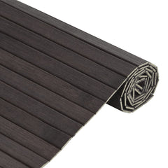 vidaXL Rug Rectangular Dark Brown 100x200 cm Bamboo 4