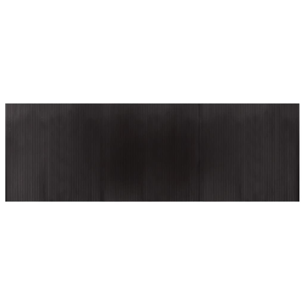 vidaXL Rug Rectangular Dark Brown 100x300 cm Bamboo 2