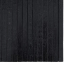 Rug Rectangular 100x500 cm Bamboo Black