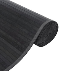 vidaXL Rug Rectangular Grey60x1000 cm Bamboo 4