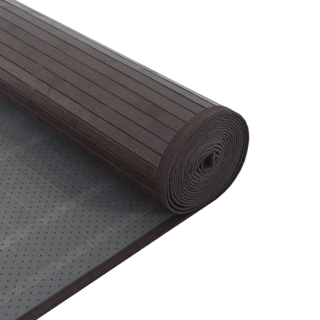 vidaXL Rug Rectangular Dark Brown60x1000 cm Bamboo 5