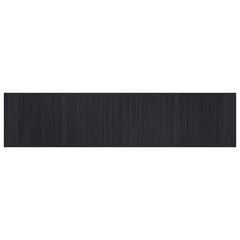 vidaXL Rug Rectangular Black70x300 cm Bamboo 2