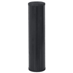 vidaXL Rug Rectangular Black70x300 cm Bamboo 3