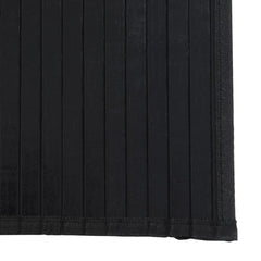 vidaXL Rug Rectangular Black70x400 cm Bamboo 6
