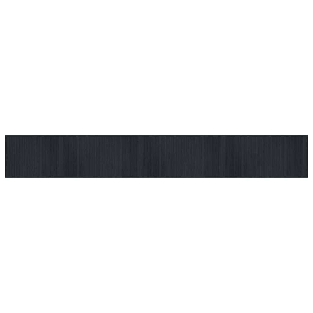 vidaXL Rug Rectangular Black70x500 cm Bamboo 2