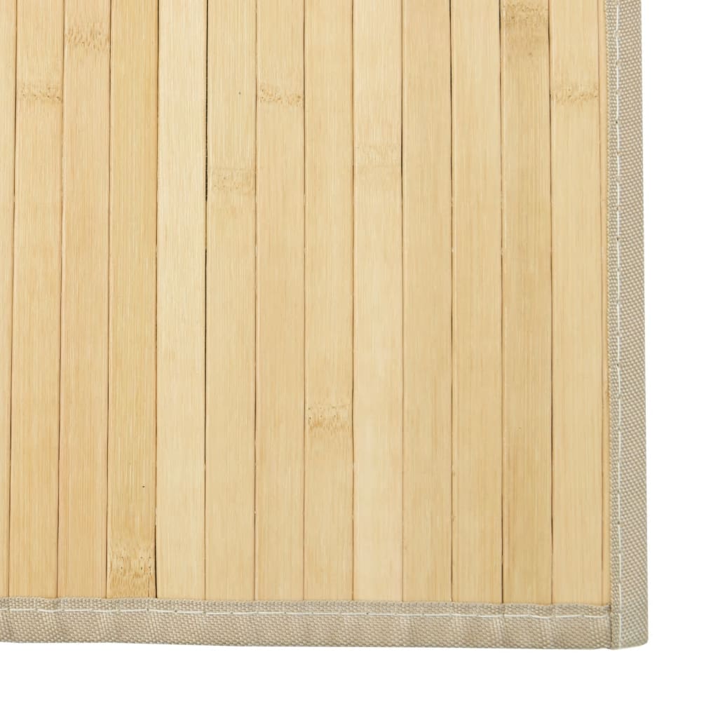 vidaXL Rug Rectangular Light Natural70x1000 cm Bamboo 6