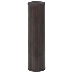 vidaXL Rug Rectangular Dark Brown70x1000 cm Bamboo 3