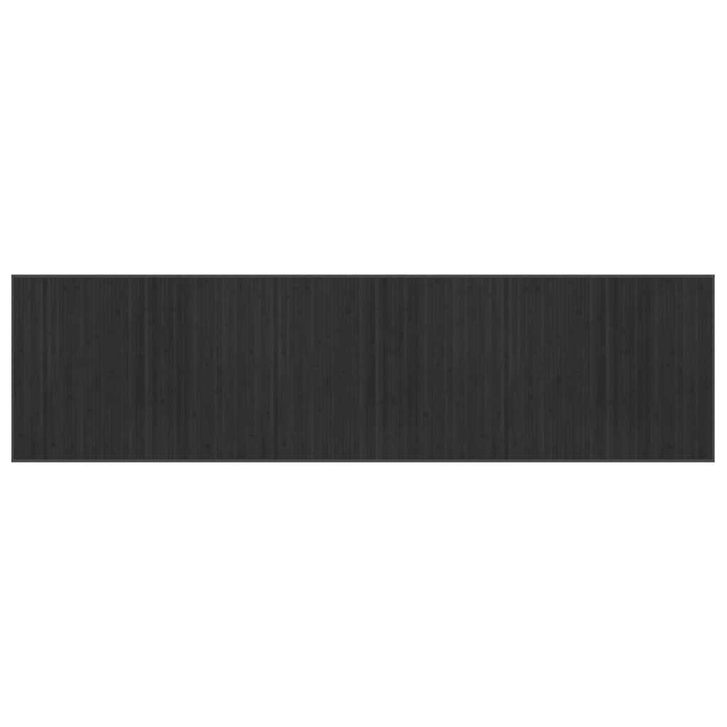 vidaXL Rug Rectangular Grey80x300 cm Bamboo 2
