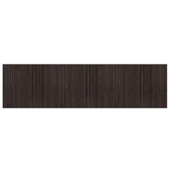 vidaXL Rug Rectangular Dark Brown80x300 cm Bamboo 2