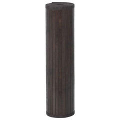 vidaXL Rug Rectangular Dark Brown80x300 cm Bamboo 3