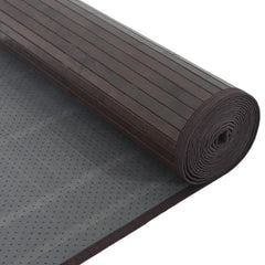 vidaXL Rug Rectangular Dark Brown80x300 cm Bamboo 5