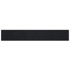 Rug Rectangular Bamboo Width 80 cm Black 500 cm