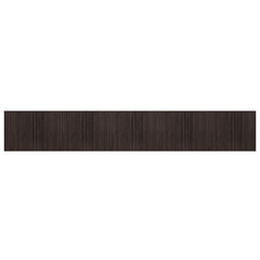 Rug Rectangular Bamboo Width 80 cm Dark brown 500 cm