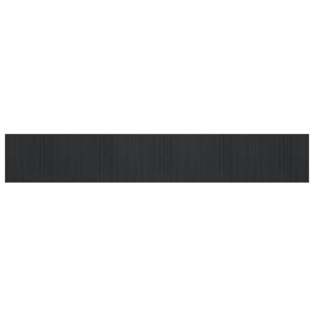 Rug Rectangular Bamboo Width 80 cm Grey 1000 cm