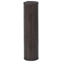 Rug Rectangular Bamboo Width 80 cm Dark brown 1000 cm