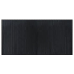 vidaXL Rug Rectangular Black100x200 cm Bamboo 2