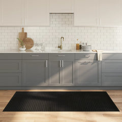 vidaXL Rug Rectangular Black100x200 cm Bamboo 1
